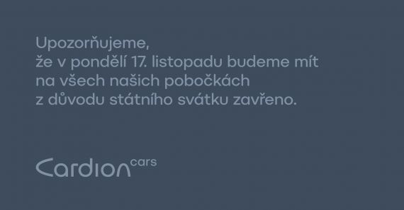 V pondělí 17. 11. budeme mít ZAVŘENO